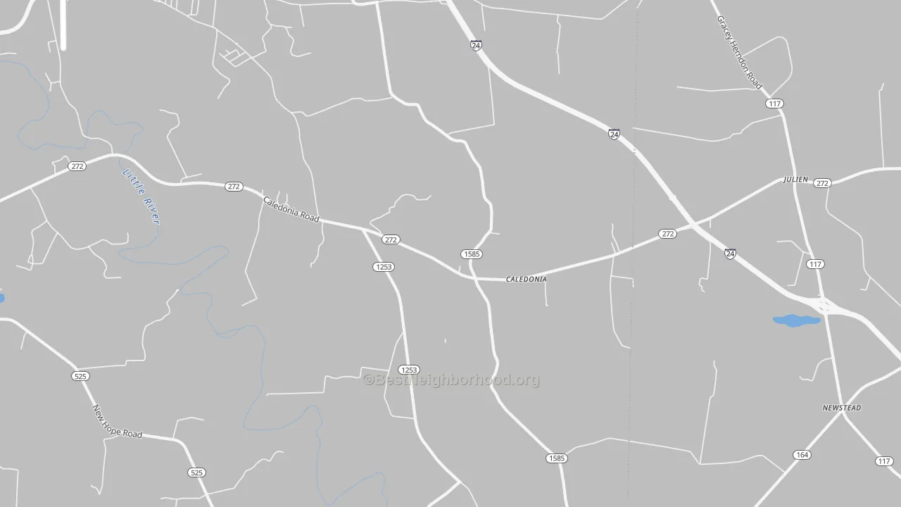 Transit Grade map of Caledonia, KY