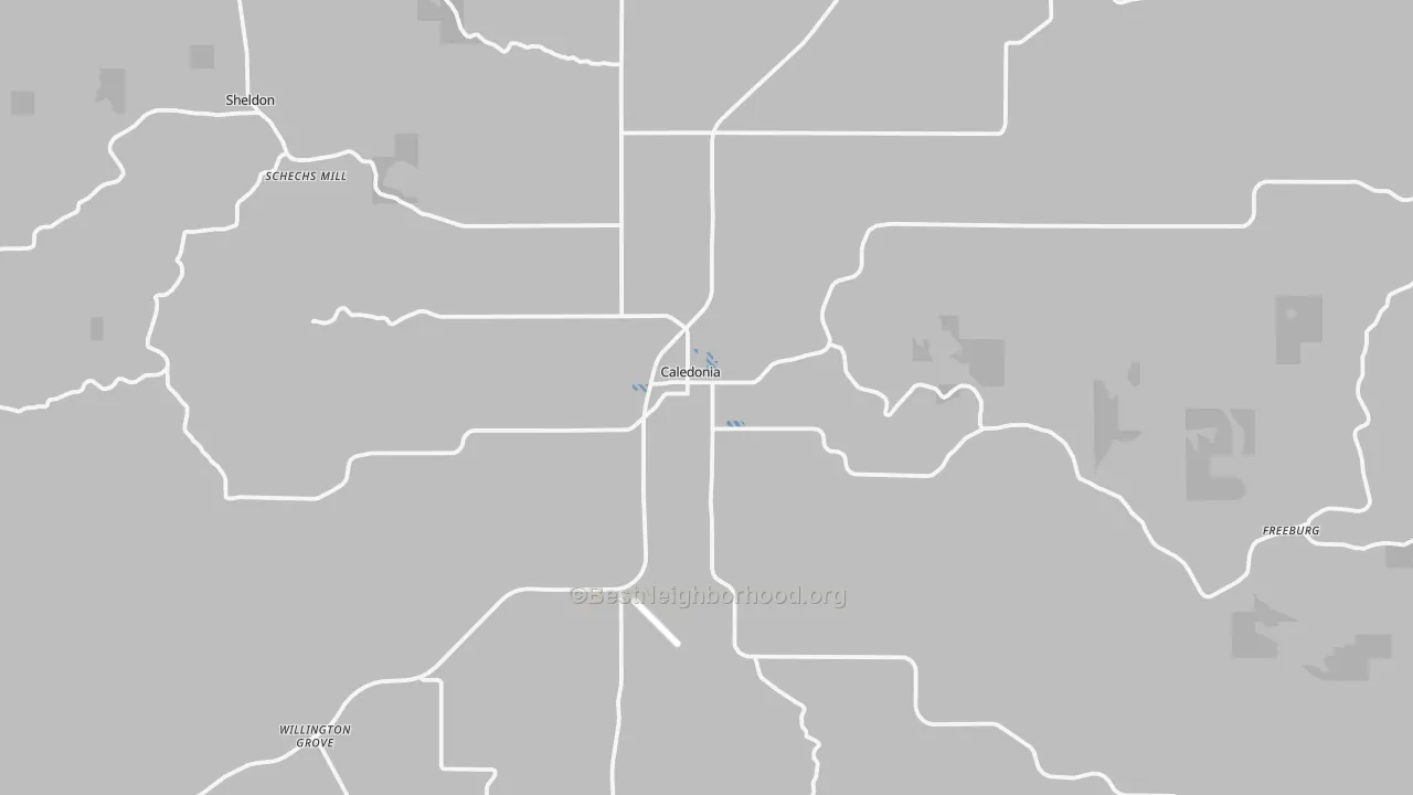Transit Grade map of Caledonia, MN