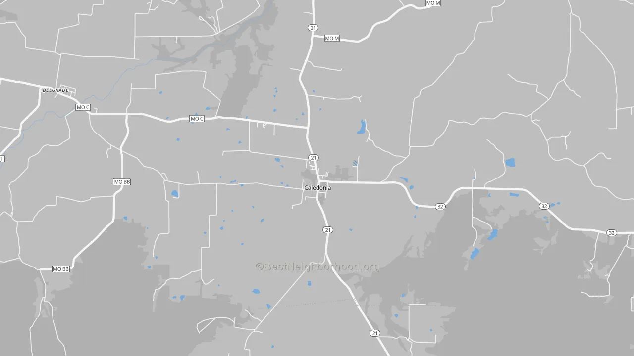 Transit Grade map of Caledonia, MO