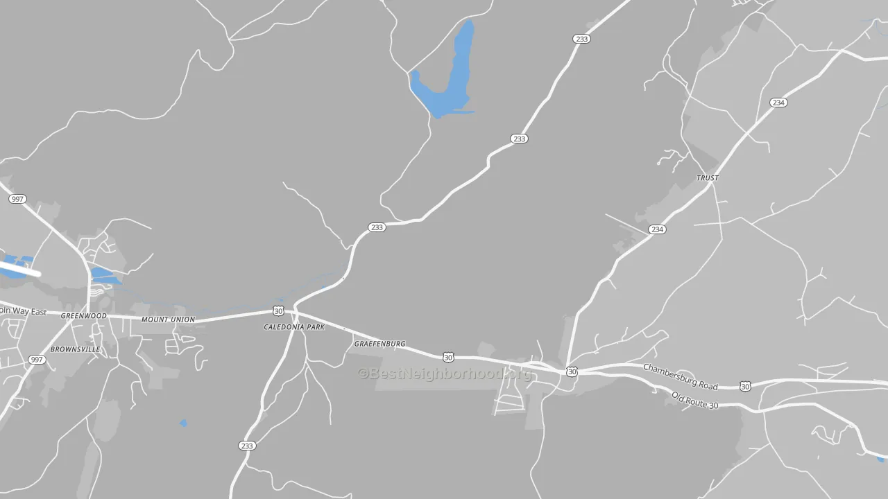 Transit Grade map of Caledonia Park, PA