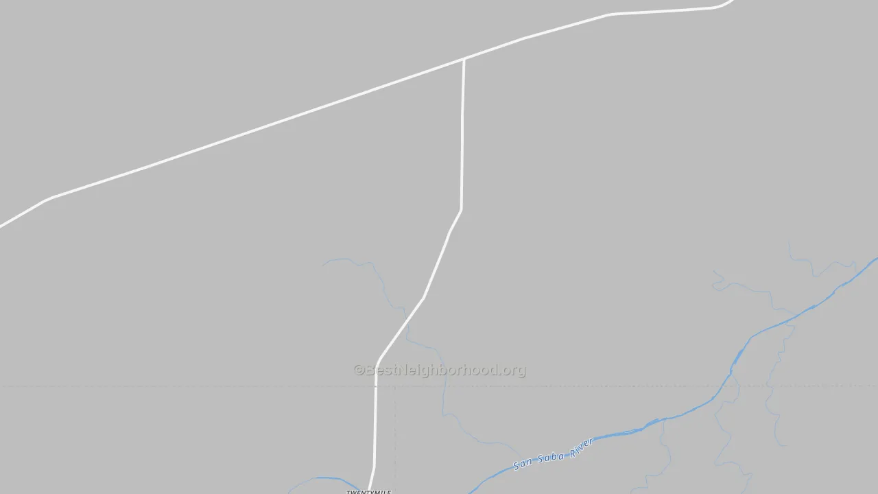 Transit Grade map of Calf Creek, TX