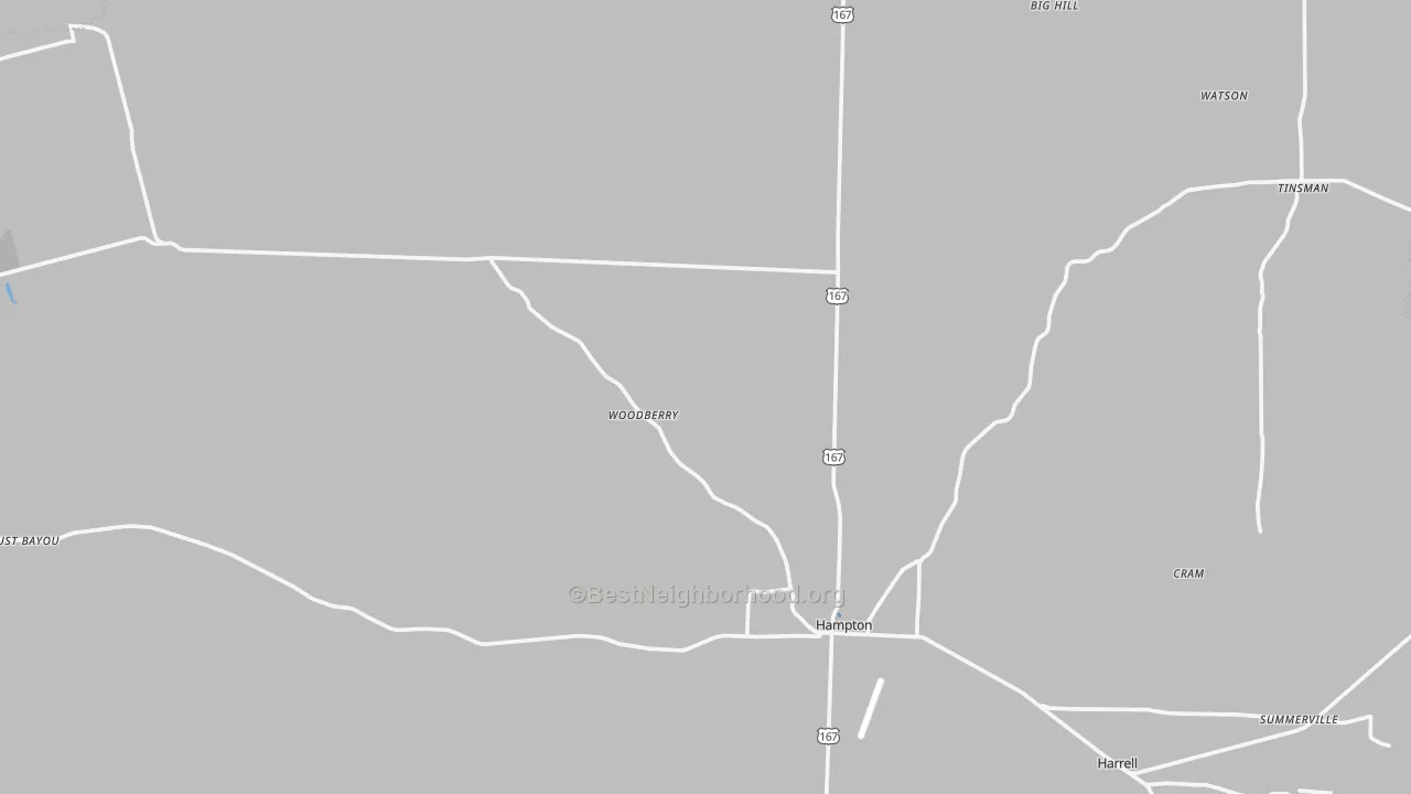 Transit Grade map of Calhoun County, AR