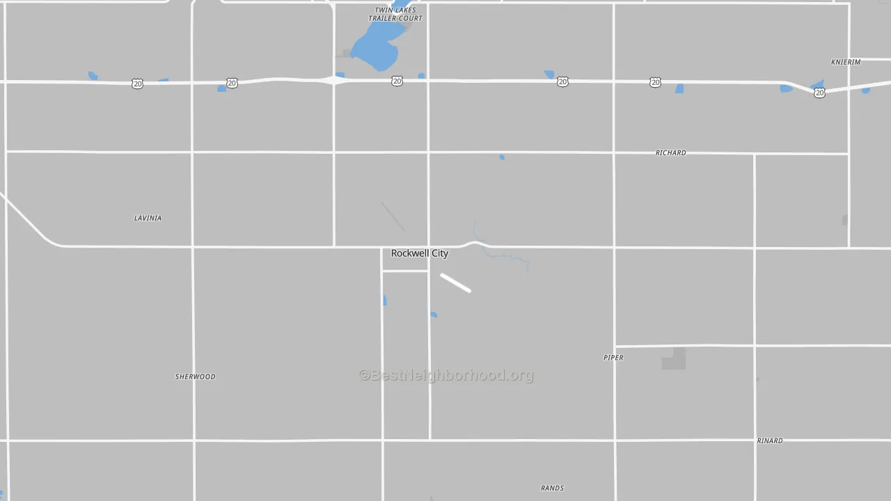 Transit Grade map of Calhoun County, IA