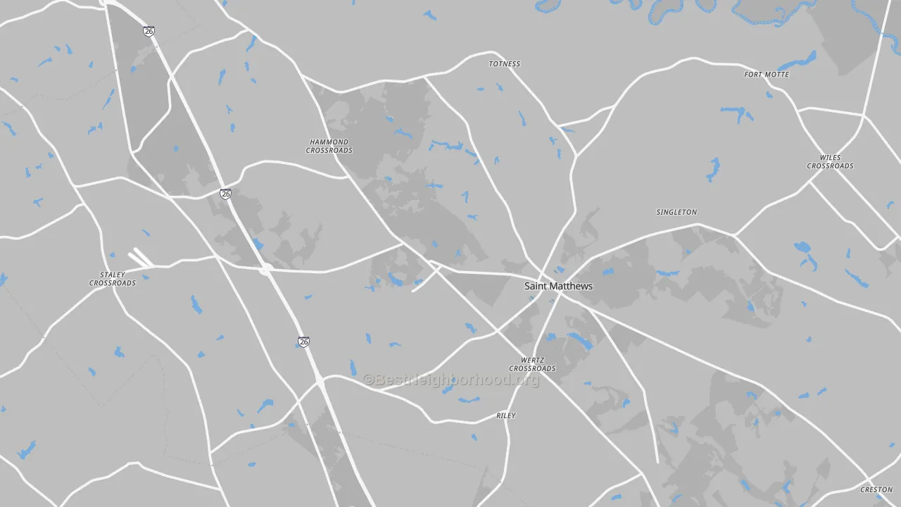 Transit Grade map of Calhoun County, SC