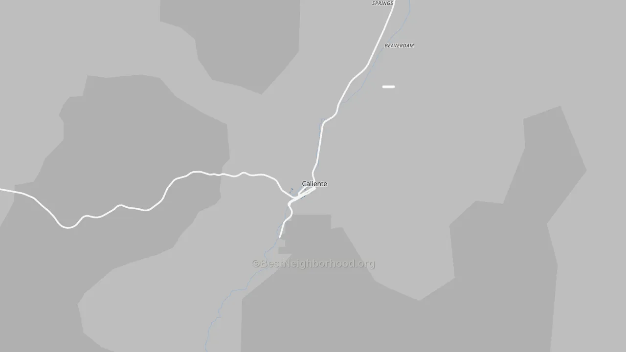 Transit Grade map of Caliente, NV