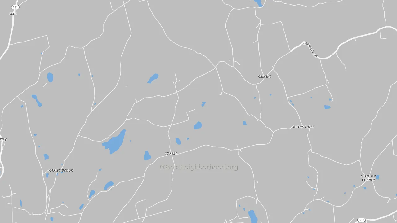 Transit Grade map of Calkins, PA