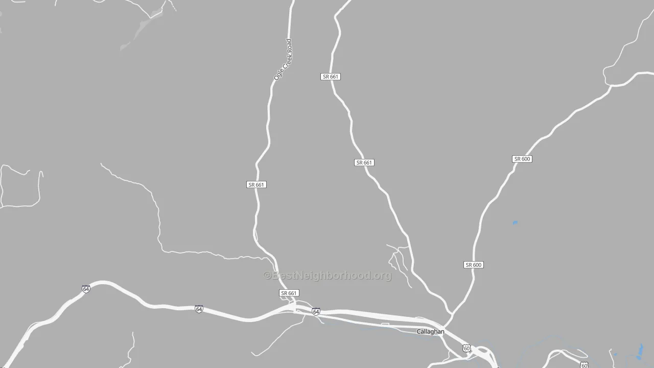 Transit Grade map of Callaghan, VA