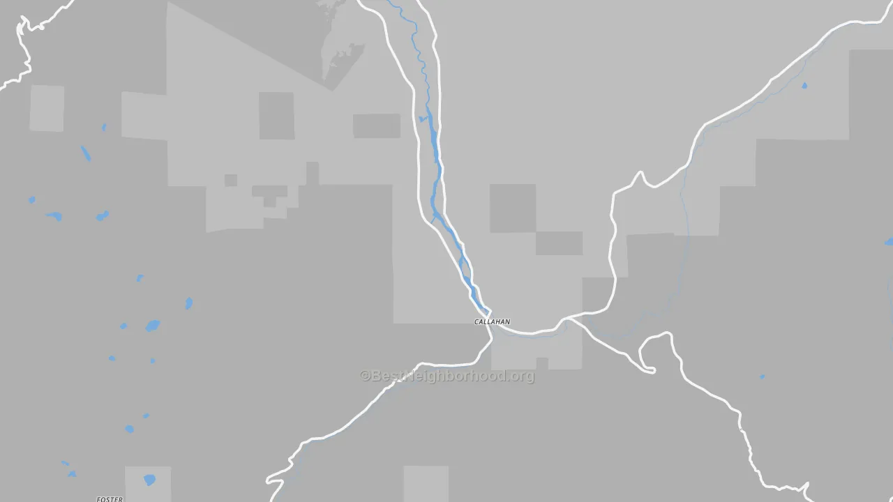 Transit Grade map of Callahan, CA