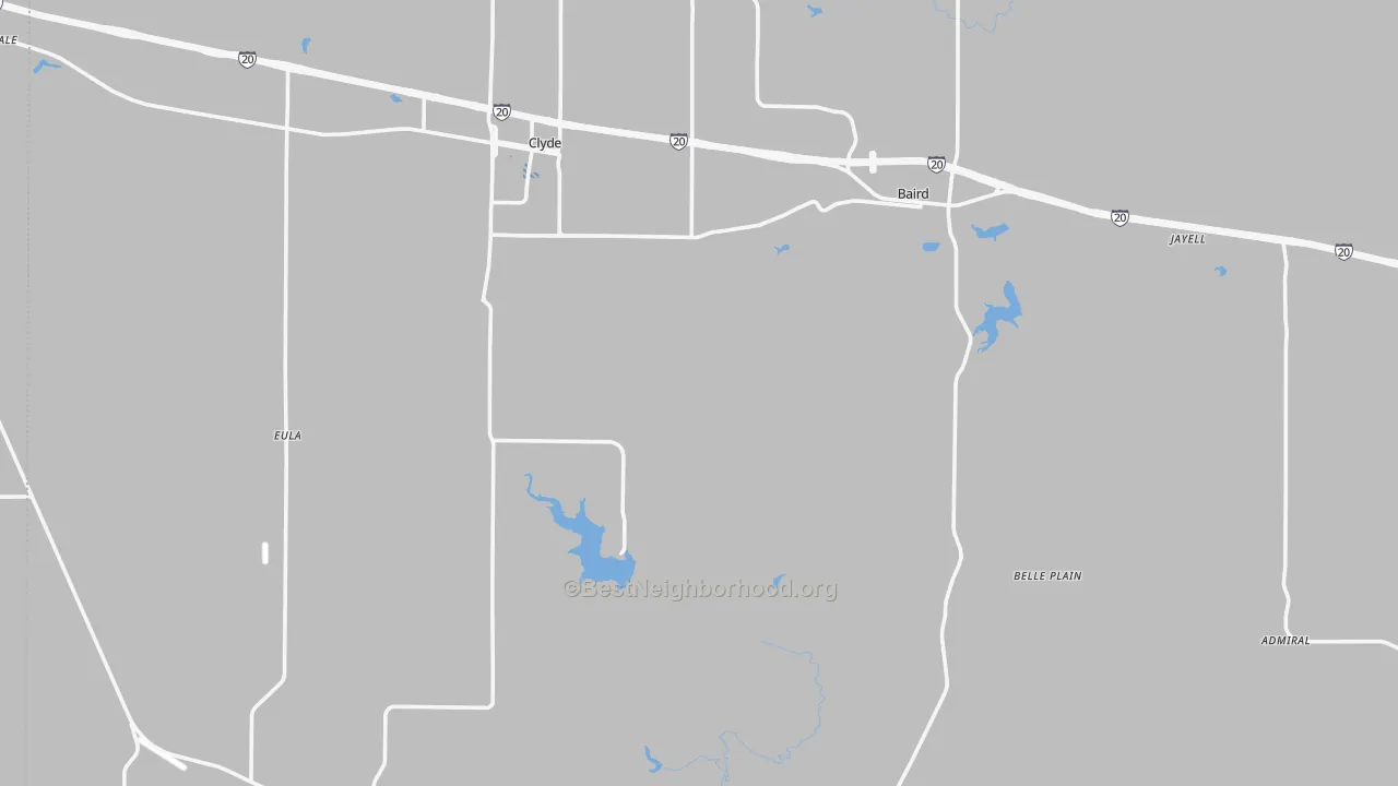 Transit Grade map of Callahan County, TX
