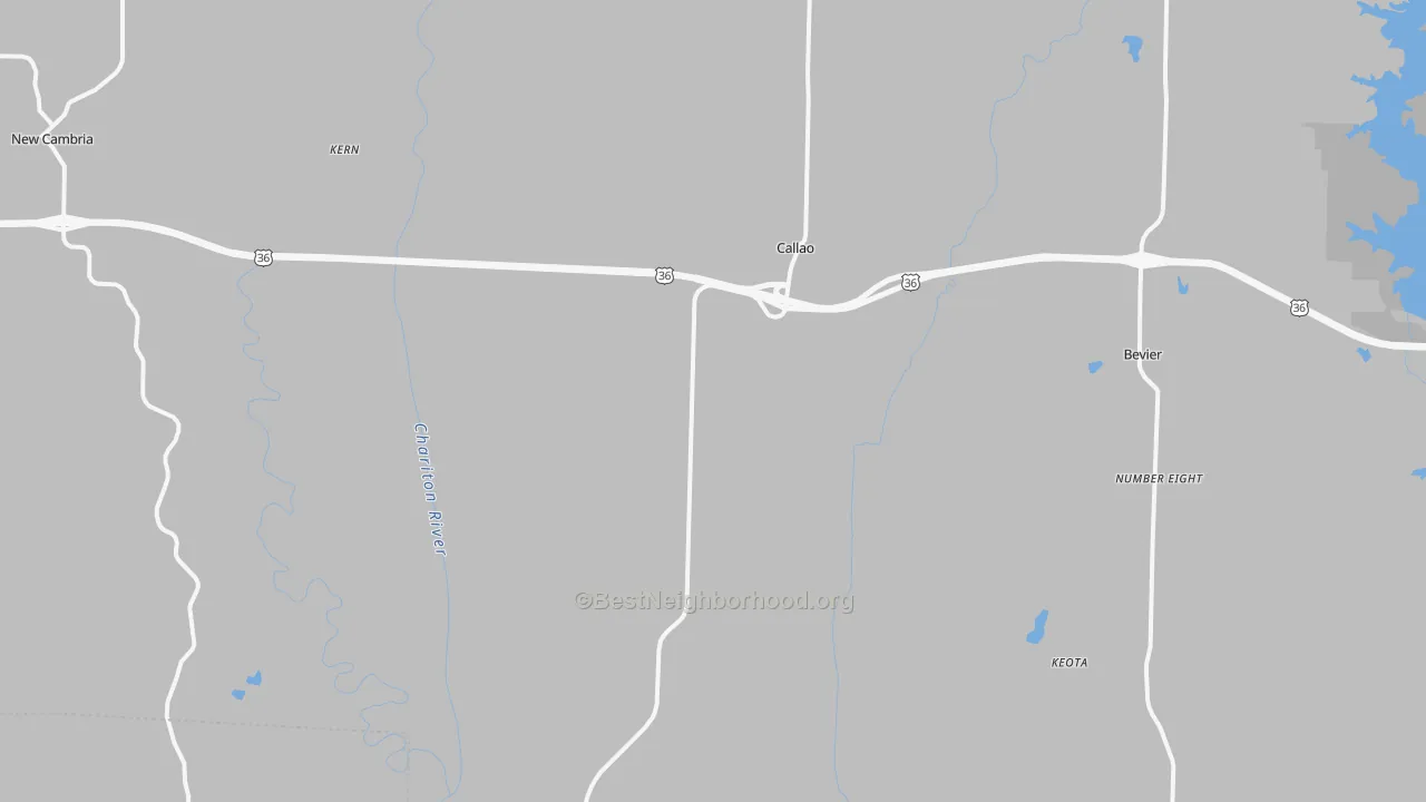 Transit Grade map of Callao, MO