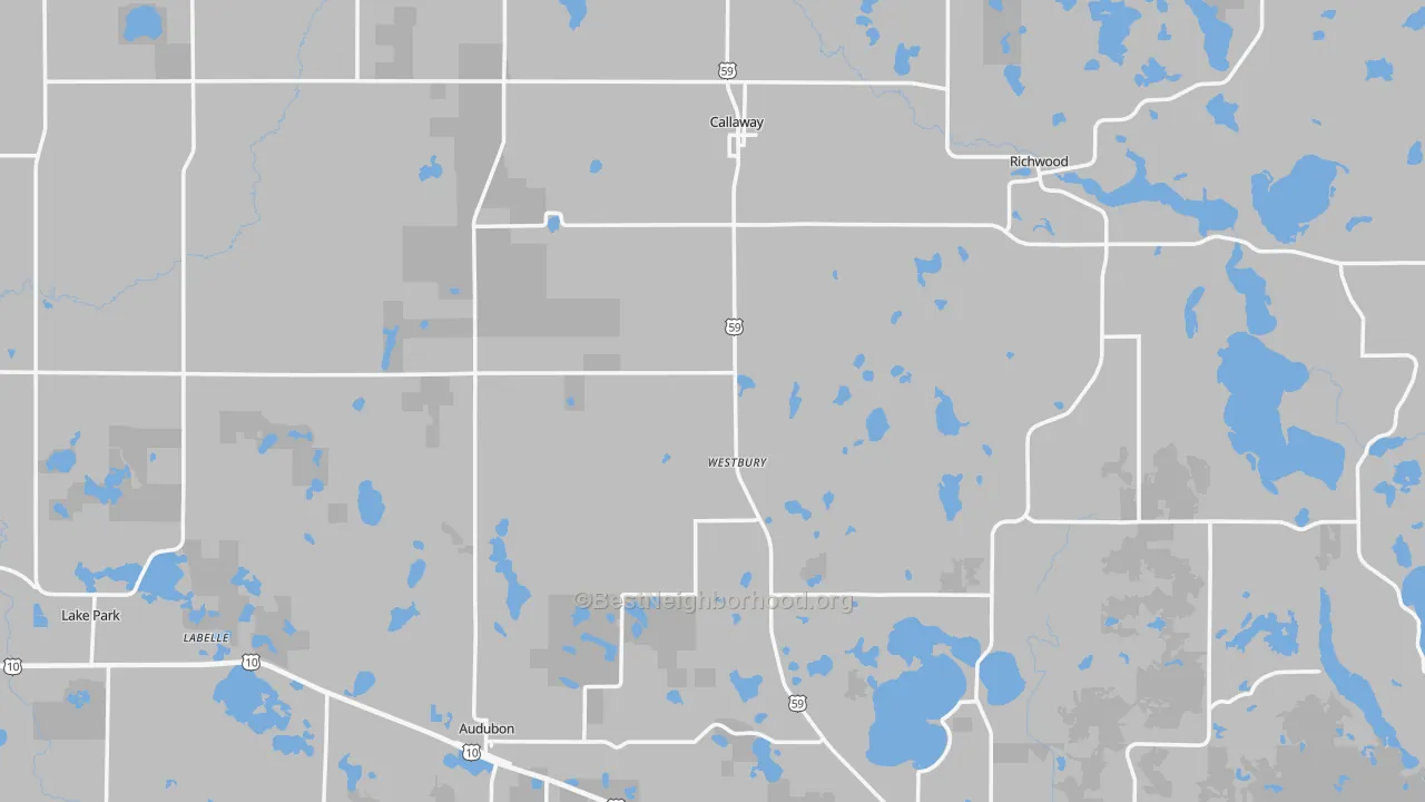 Transit Grade map of Callaway, MN