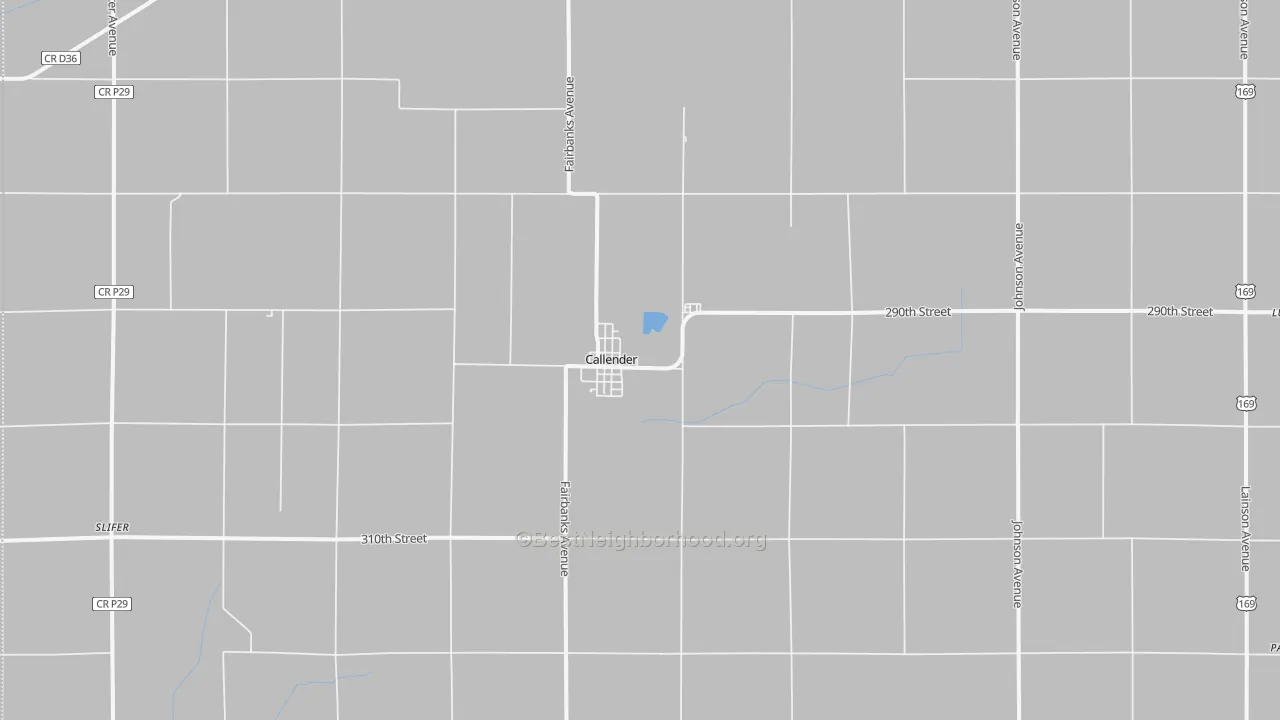 Transit Grade map of Callender, IA