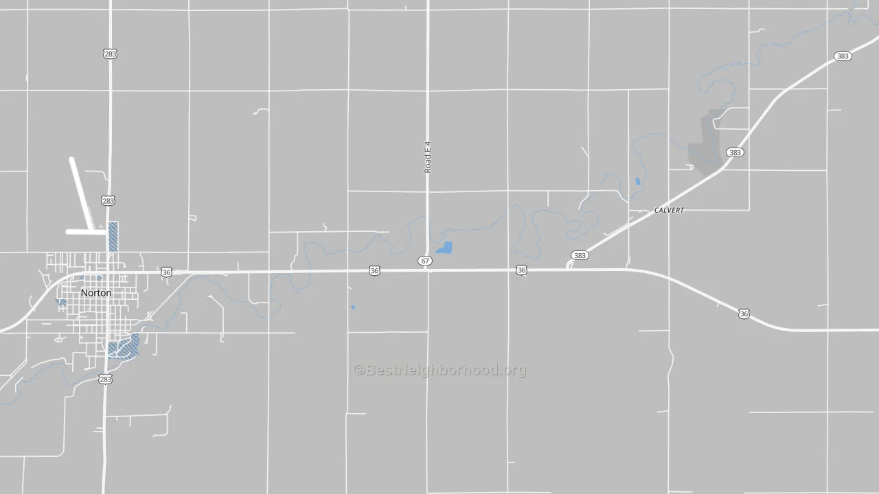 Transit Grade map of Calvert, KS