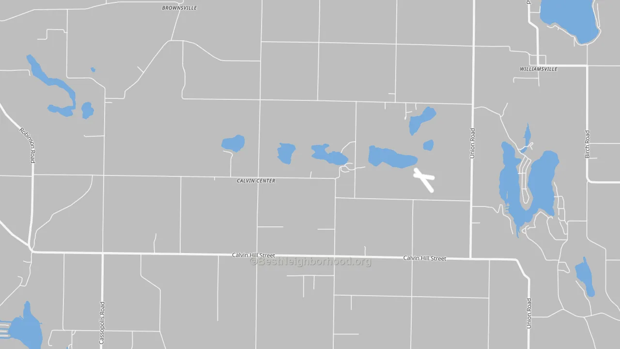 Transit Grade map of Calvin Center, MI