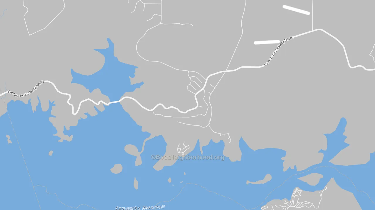 Transit Grade map of Camanche North Shore, CA