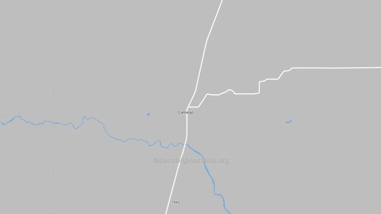 Transit Grade map of Camargo, OK