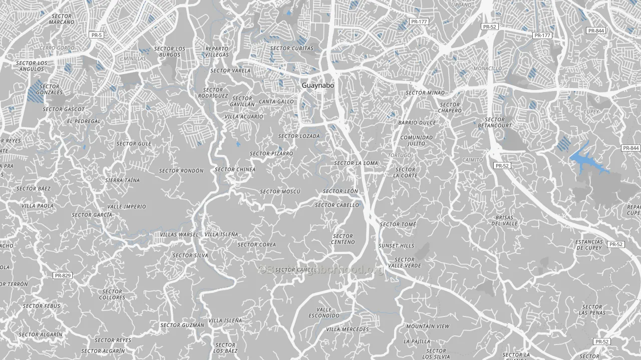 Transit Grade map of Camarones, PR