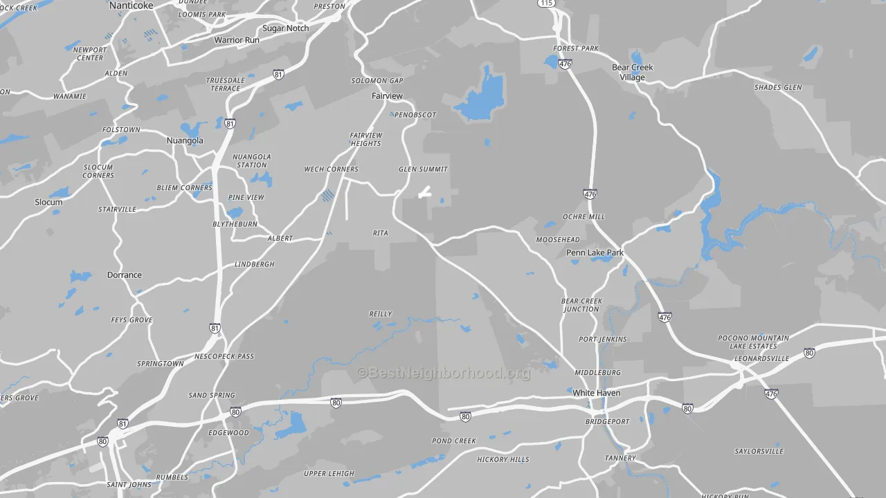 Transit Grade map of Cambra, PA