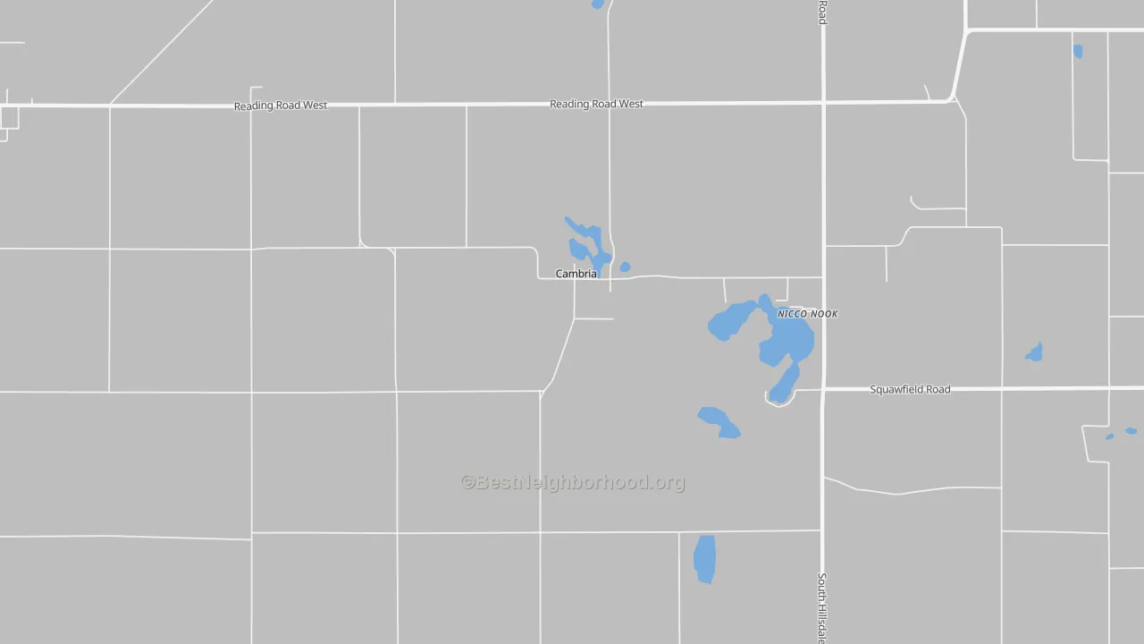 Transit Grade map of Cambria, MI