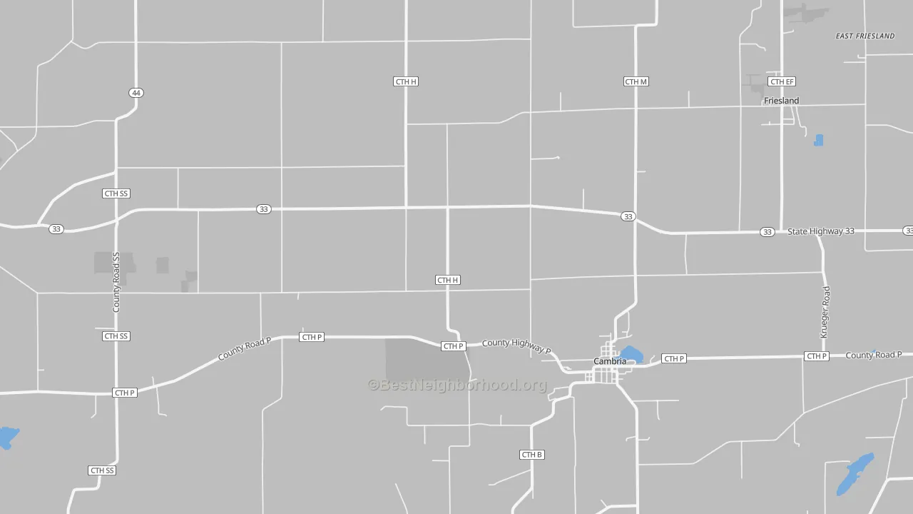 Transit Grade map of Cambria, WI