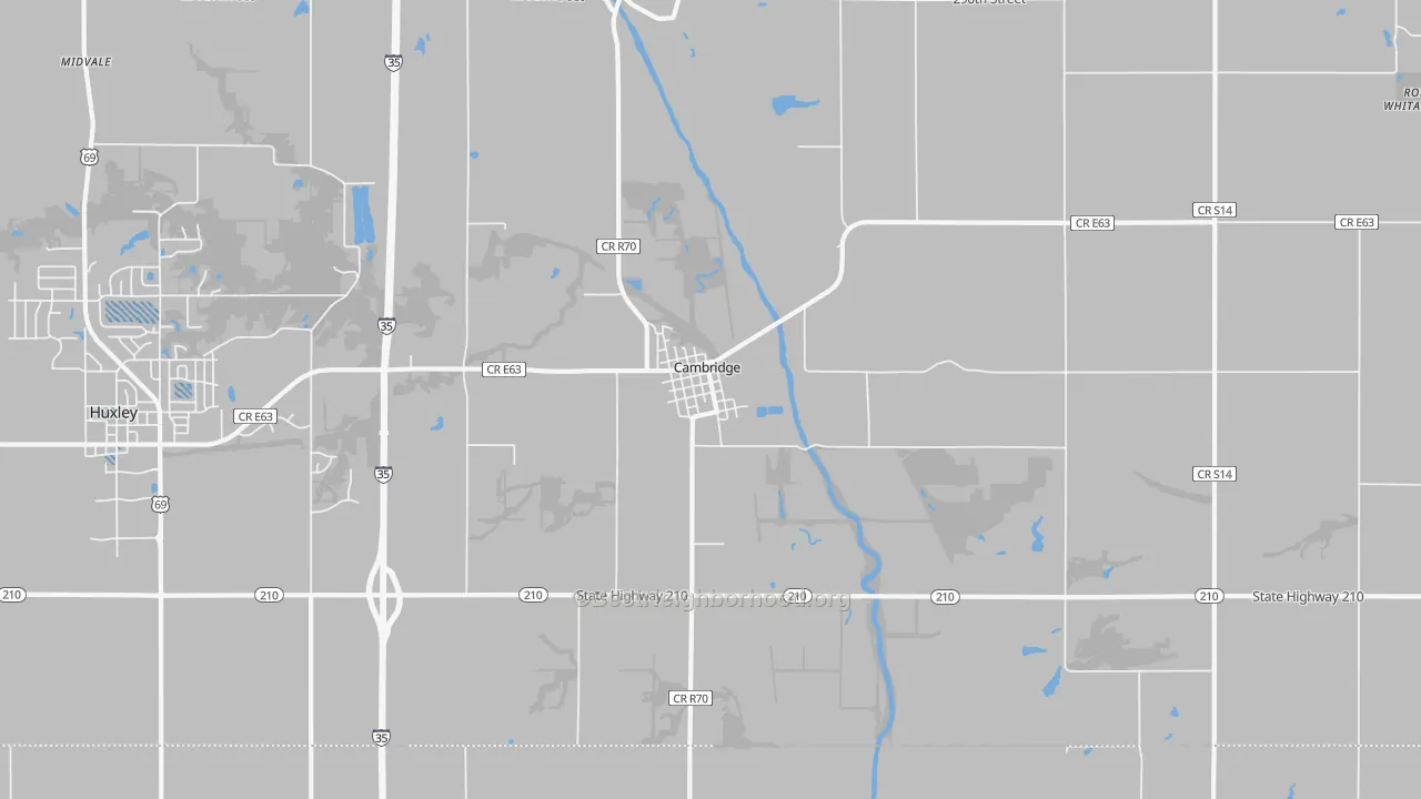 Transit Grade map of Cambridge, IA