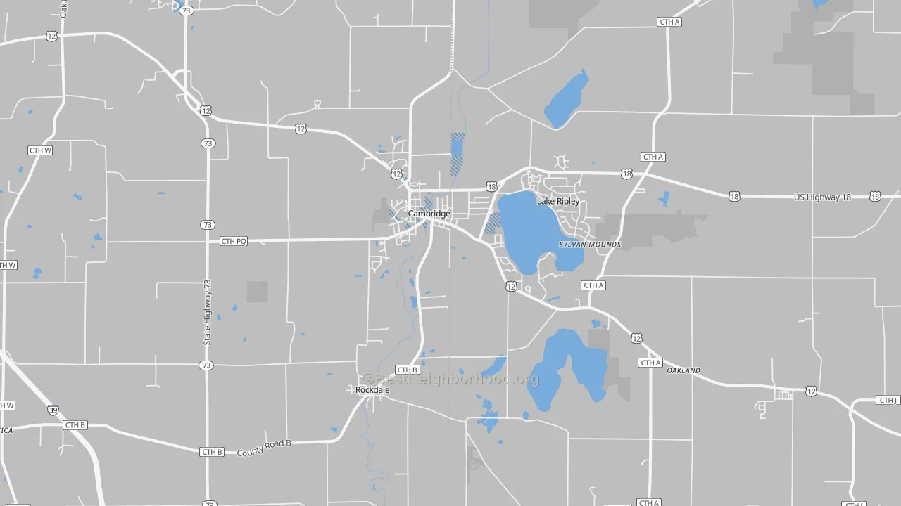 Transit Grade map of Cambridge, WI