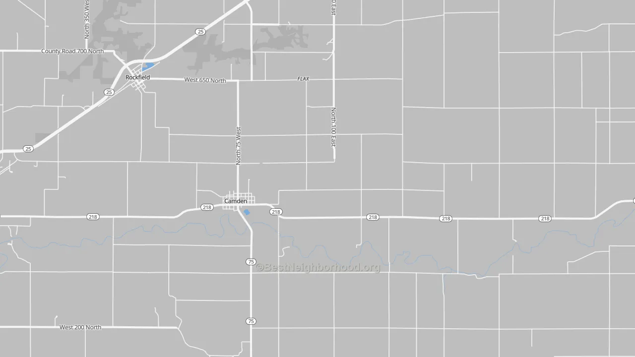 Transit Grade map of Camden, IN