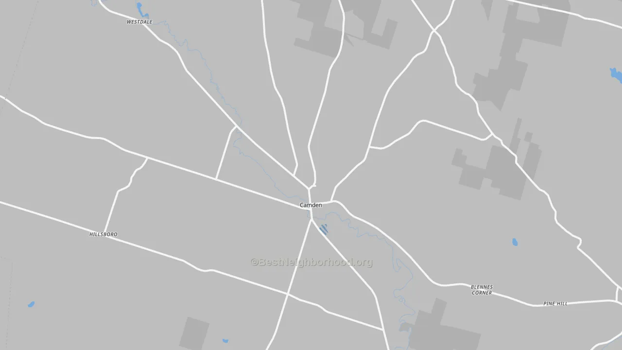 Transit Grade map of Camden, NY