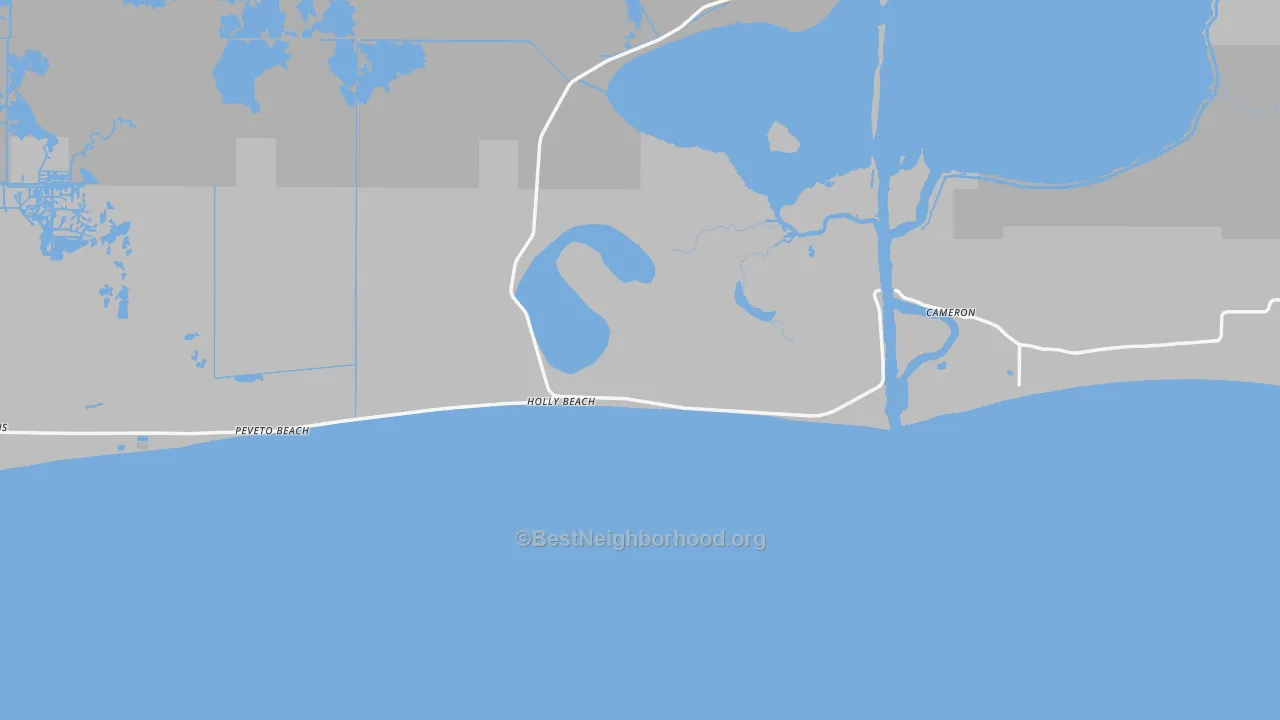 Transit Grade map of Cameron, LA