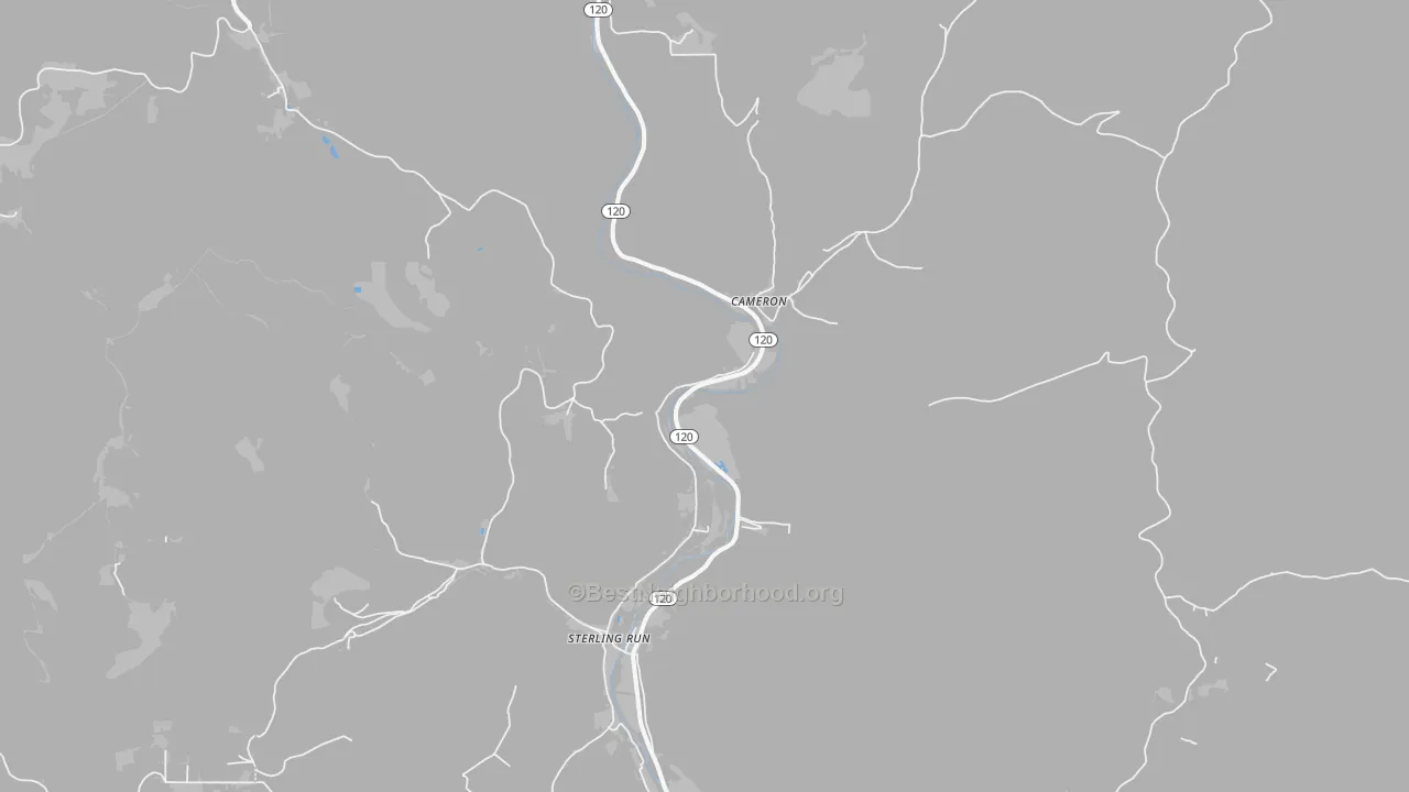 Transit Grade map of Cameron, PA