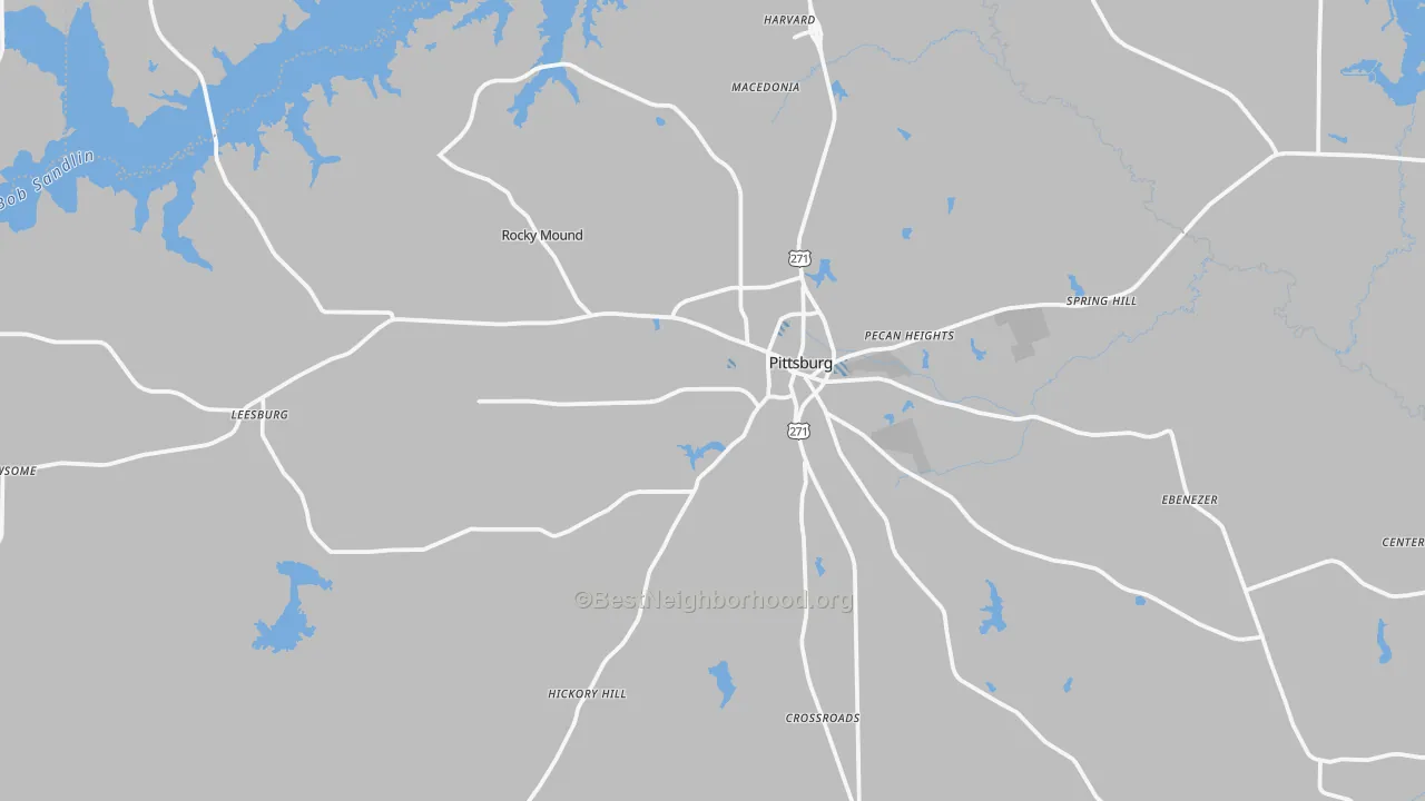 Transit Grade map of Camp County, TX