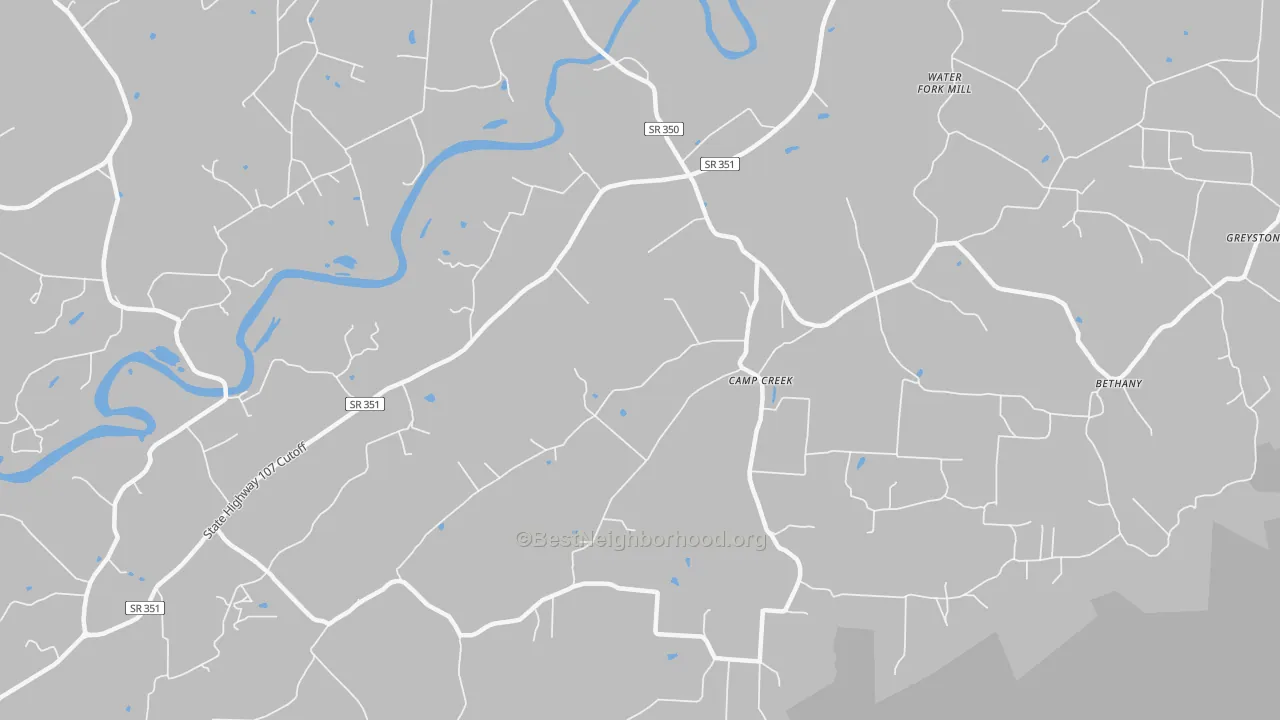 Transit Grade map of Camp Creek, TN