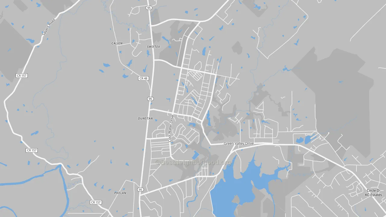 Transit Grade map of Camp Swift, TX