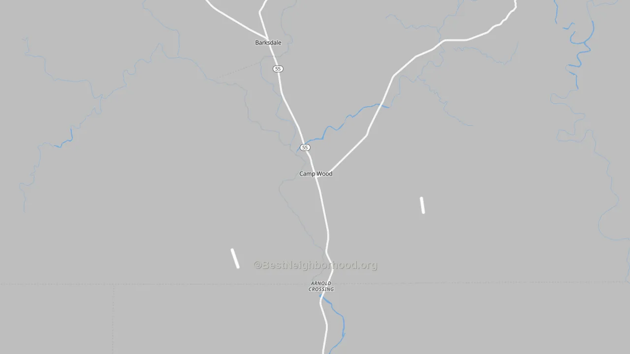 Transit Grade map of Camp Wood, TX