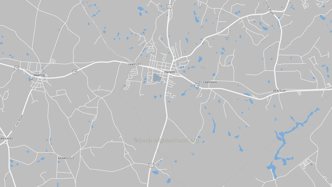 Transit Grade map of Campania, GA