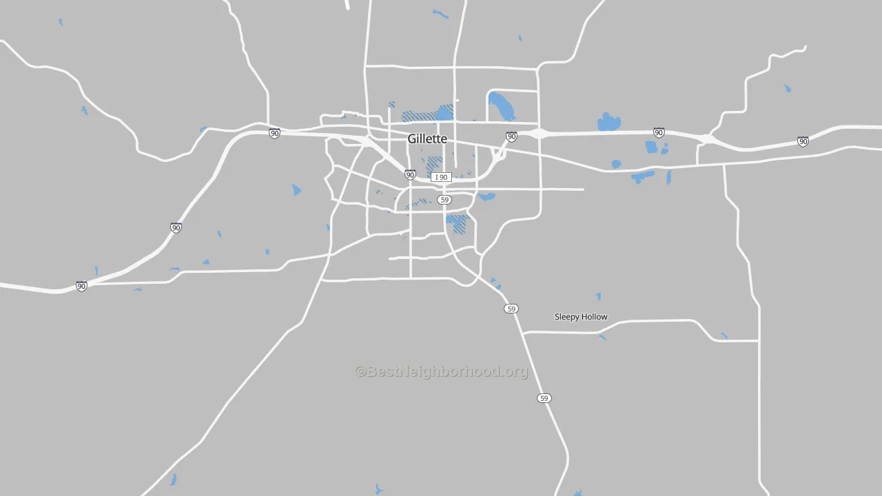 Transit Grade map of Campbell County, WY