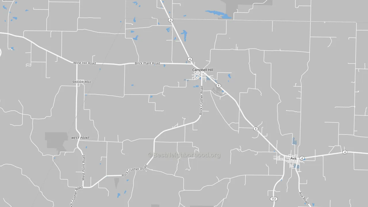 Transit Grade map of Campbell Hill, IL