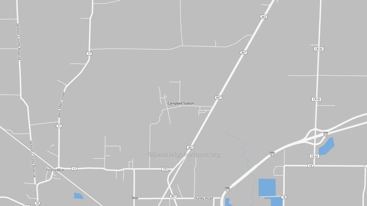 Transit Grade map of Campbell Station, AR