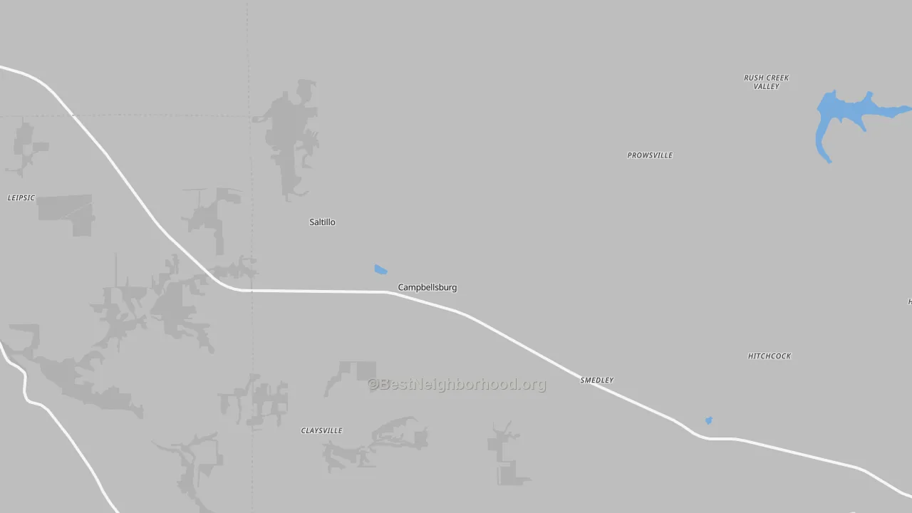Transit Grade map of Campbellsburg, IN