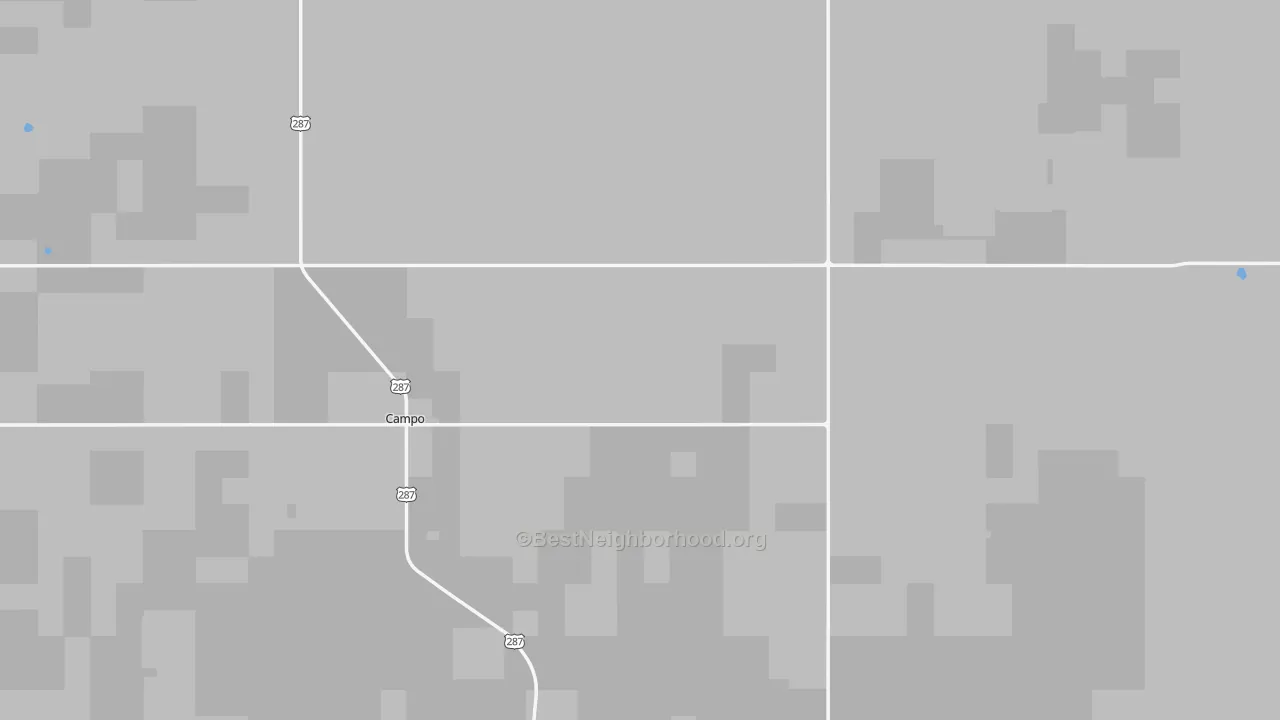 Transit Grade map of Campo, CO