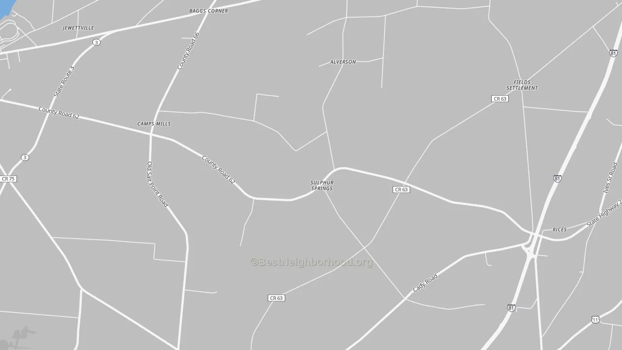 Transit Grade map of Camps Mills, NY