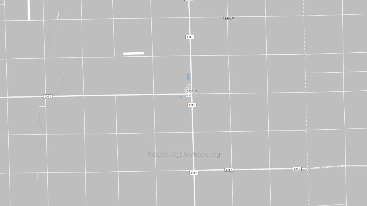 Transit Grade map of Campus, IL