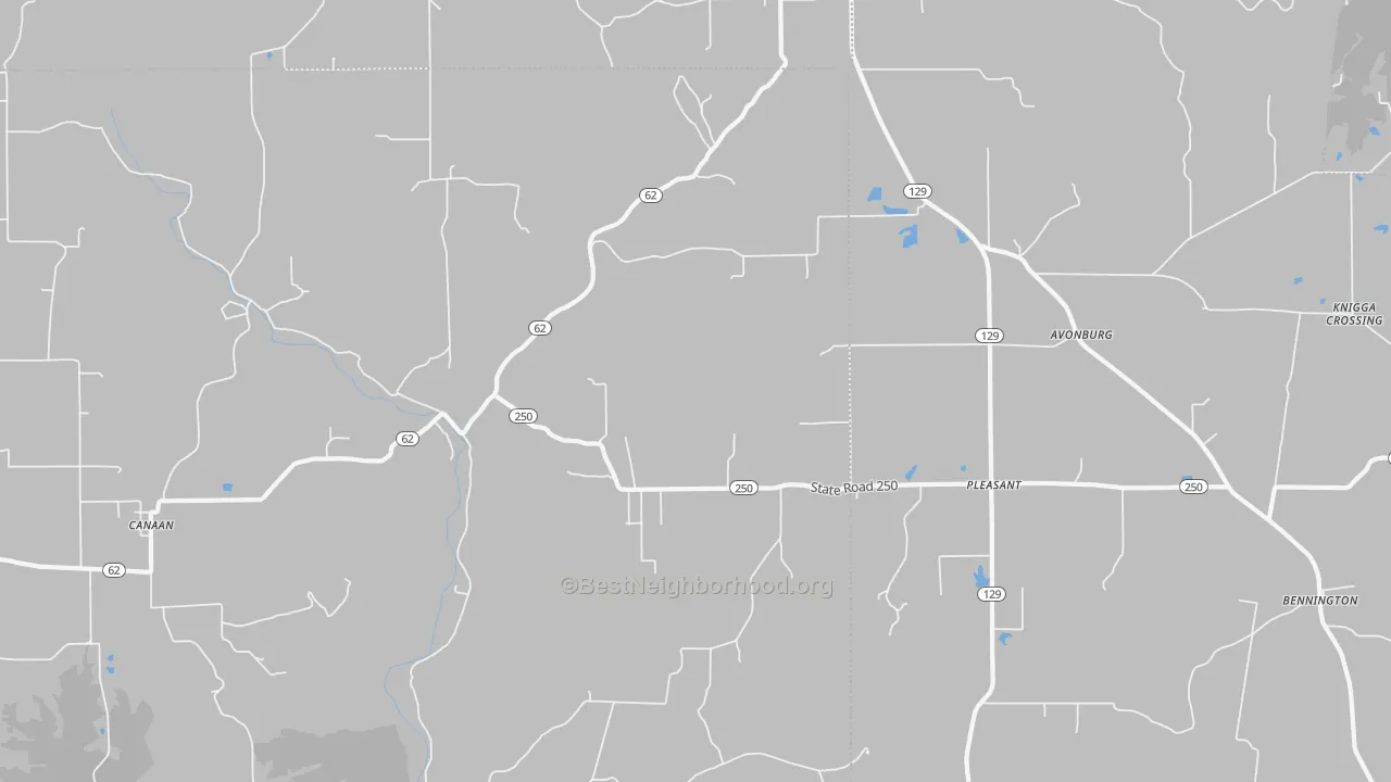 Transit Grade map of Canaan, IN