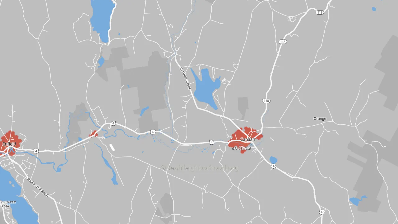 Transit Grade map of Canaan, NH