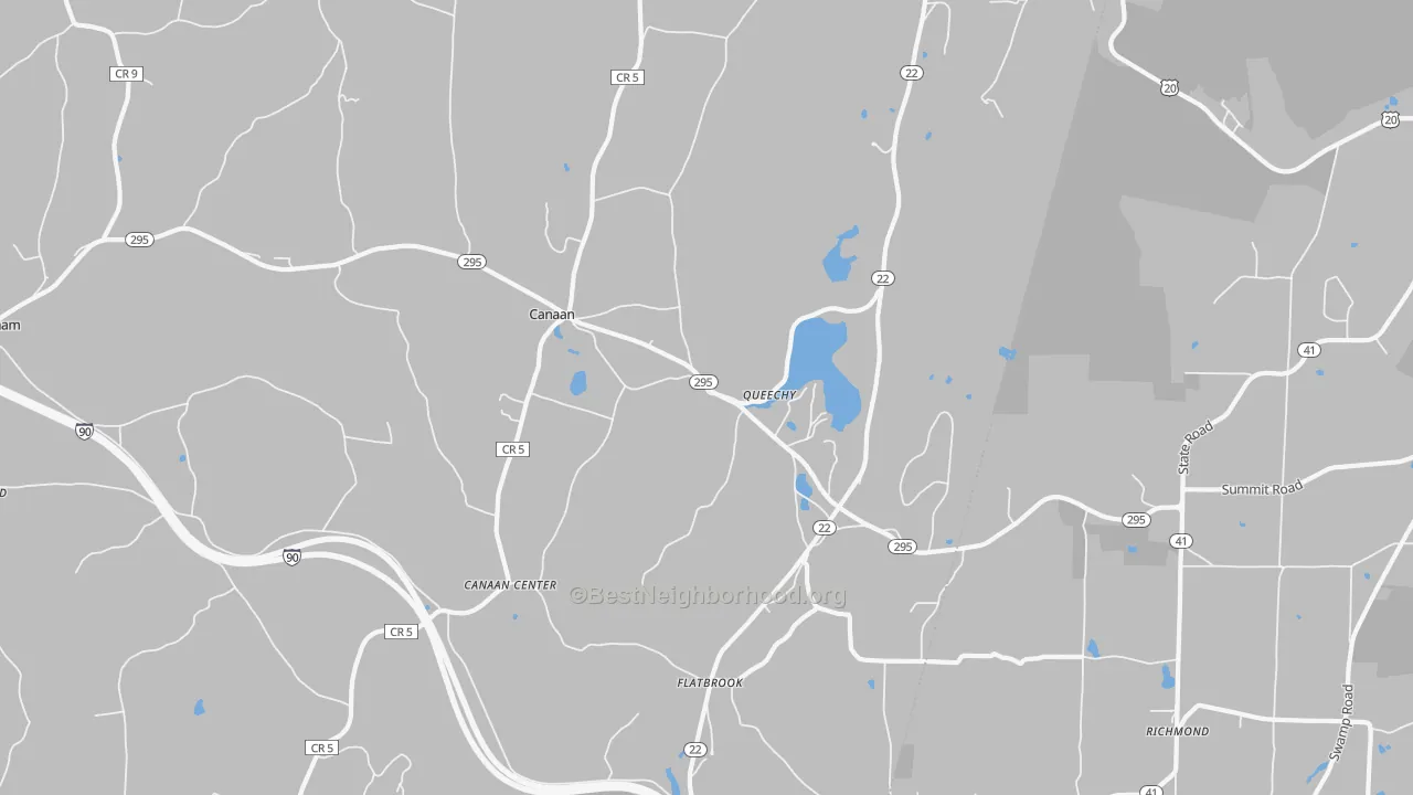 Transit Grade map of Canaan, NY