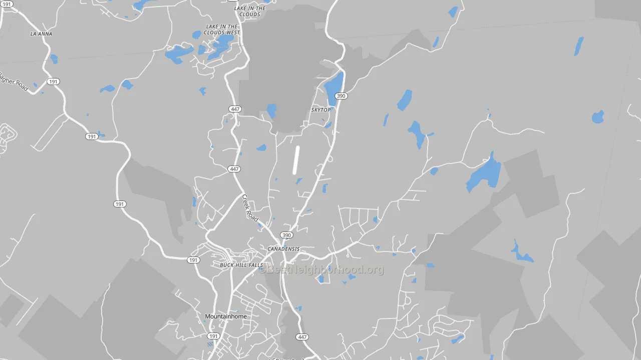 Transit Grade map of Canadensis, PA