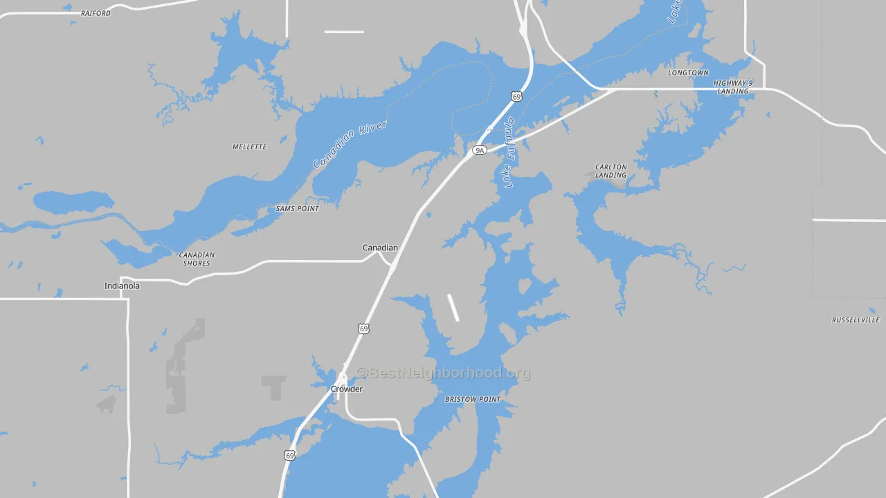 Transit Grade map of Canadian, OK