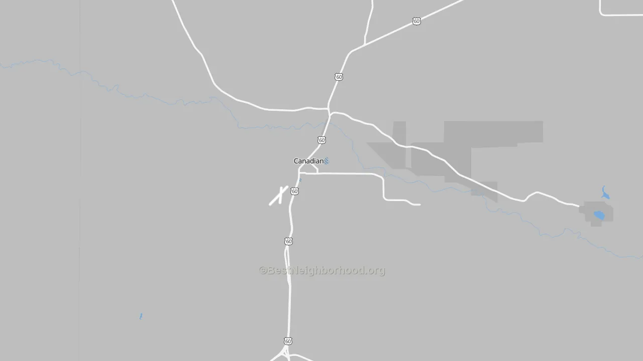 Transit Grade map of Canadian, TX