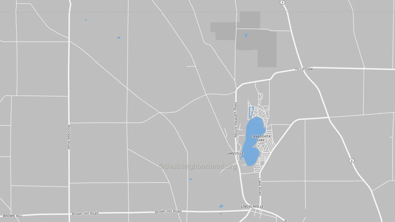Transit Grade map of Canadohta Lake, PA