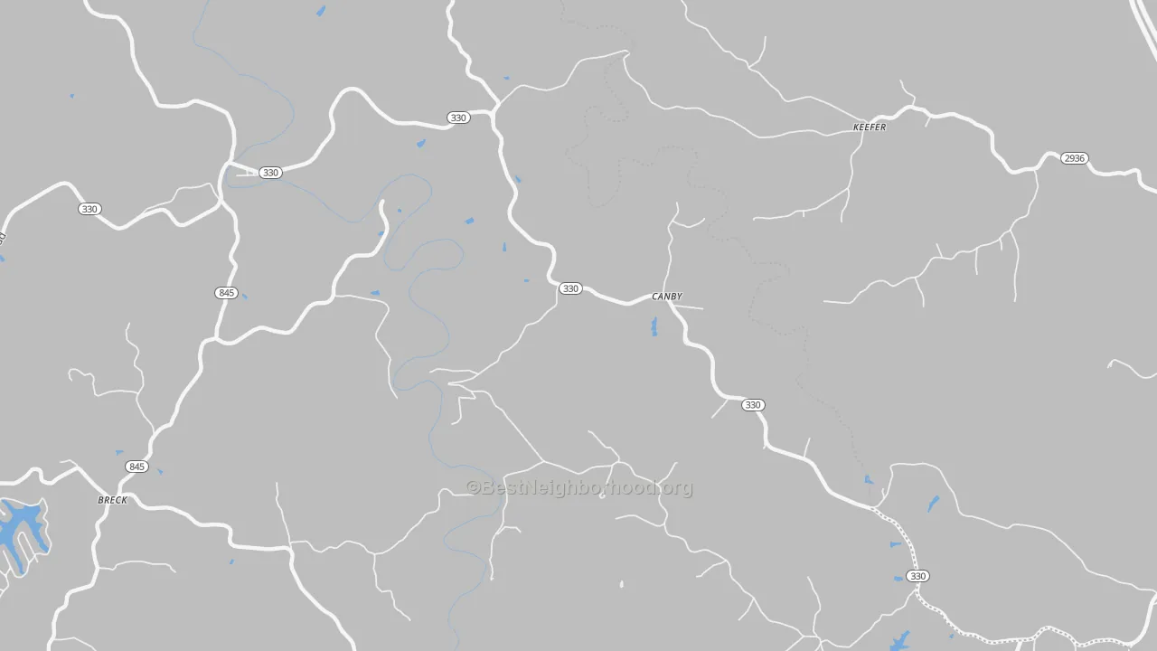Transit Grade map of Canby, KY